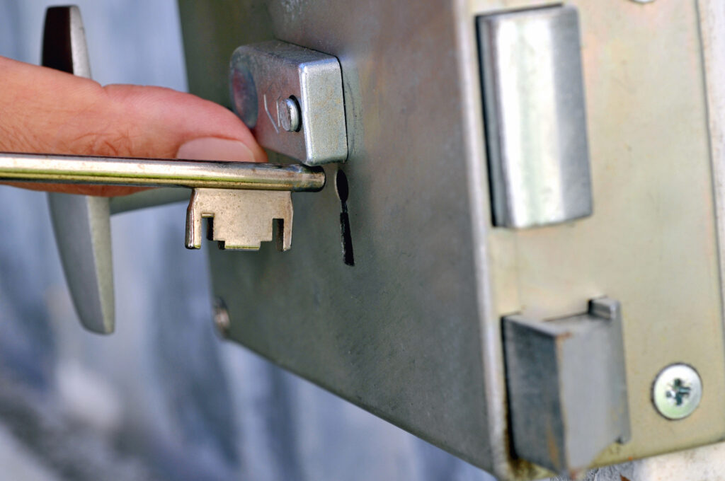 Installation entrebâilleur de sécurité sur porte blindée Lyon - Franck Devillers